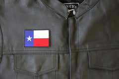 Black Border Texas Flag Patch - 3x2 inch