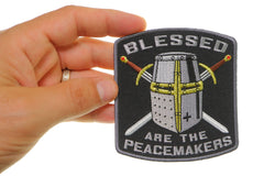 Blessed Are The Peacemakers Knight Christian Patch - 3.5x3.75 inch