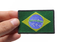 Brazil Flag Patch - 3x2 inch