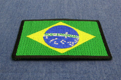 Brazil Flag Patch - 3x2 inch