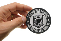 Bring Em Home or Send US Back Small Iron on Patch - 3x3 inch