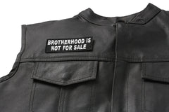 Brotherhood Is Not For Sale Patch - 4x1.5 inch