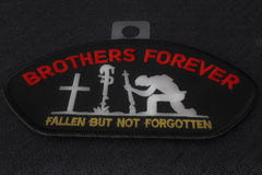 Brothers Forever Patriotic Iron on Patch - 5x2.75 inch