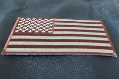 Brown Subdued American Flag Patch - 5x3 inch