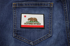 California Republic Flag Patch - 3x2 inch