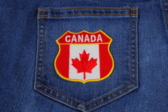 Canadian Shield Patch - Canada Flag - 2.75x2.75 inch