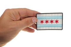 Chicago City Flag Patch - 3x2 inch