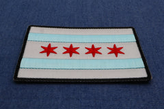 Chicago City Flag Patch - 3x2 inch