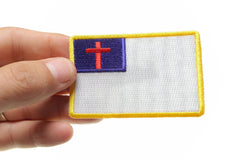 Christian Flag Small Patch - 3x2 inch