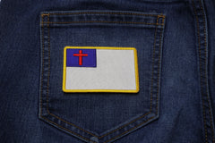 Christian Flag Small Patch - 3x2 inch