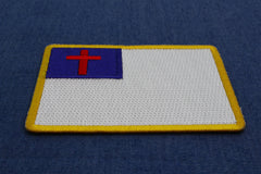 Christian Flag Small Patch - 3x2 inch