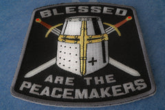 Blessed Are The Peacemakers Knight Christian Patch - 3.5x3.75 inch