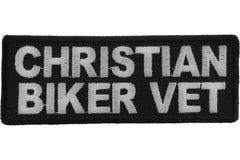 Christian Biker Vet Patch - 4x1.5 inch