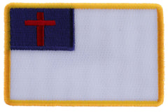 Christian Flag Small Patch - 3x2 inch