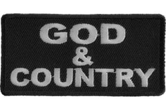 God and Country Patch - 3x1.5 inch