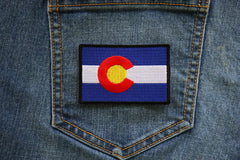 Colorado State Flag Patch - 3x2 inch