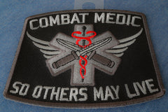 Combat Medic Patch So Others May Live - 3.5x3 inch