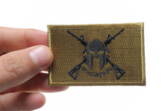 Come and Take It Molon Labe Crossed Rifles Patch - 3x2 inch