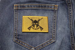 Come and Take It Molon Labe Crossed Rifles Patch - 3x2 inch