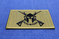 Come and Take It Molon Labe Crossed Rifles Patch - 3x2 inch