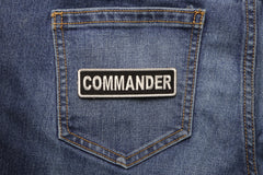 Commander Patch - 3.5x1 inch