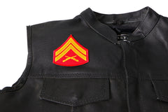 Corporal Patch in Red and Yellow - 3x3.2 inch