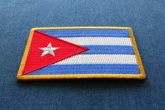 Cuba Flag Patch - 3x2 inch