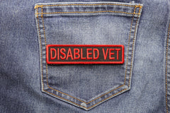 Disabled Vet Patch - 4x1 inch