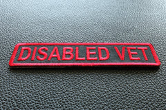 Disabled Vet Patch - 4x1 inch