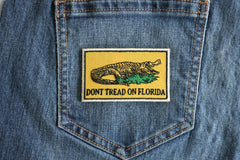 Don't tread on Florida Small Gadsden Flag Patch - 3x1.75 inch