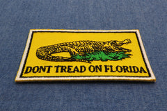 Don't tread on Florida Small Gadsden Flag Patch - 3x1.75 inch