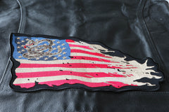 Don't Tread on Me American Flag Patch - 8.5x11 inch