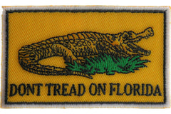 Don't tread on Florida Small Gadsden Flag Patch - 3x1.75 inch