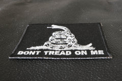 Don't Tread On Me Black White Patch - 3x2 inch