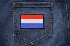 Dutch Flag Patch - 3x2 inch