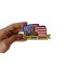 Duty Honor Country Patch Soldier Saluting with American Flag - 4.5x2.4 inch