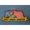 Duty Honor Country Patch Soldier Saluting with American Flag - 4.5x2.4 inch