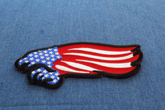 American Flag Eagle Patch - 4x2.5 inch