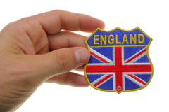 England Shield Flag Patch - 2.75x2.75 inch