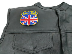 England Shield Flag Patch - 2.75x2.75 inch