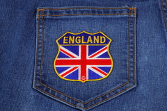 England Shield Flag Patch - 2.75x2.75 inch