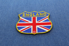 England Shield Flag Patch - 2.75x2.75 inch