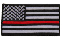 Subdued US Flag With Red Stripe Patch - 3.5x2 inch