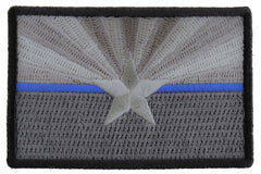 Arizona State Flag Blue Line Police Patch - 3x2 inch