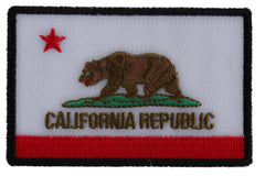 California Republic Flag Patch - 3x2 inch