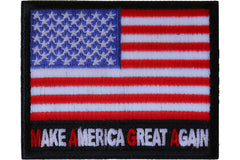 Make America Great Again MAGA US Flag Patch - 3x2.75 inch