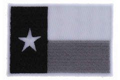 Monochrome Texas Flag Patch - 3x2 inch