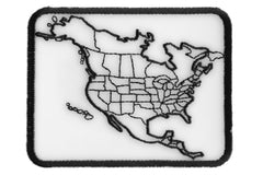 North America Color In Patch Small - 3.75x2.75 inch