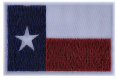 Texas Flag Patch in subdued colors - 3x2 inch