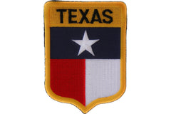 Texas Shield Patch - 2.75x3.5 inch